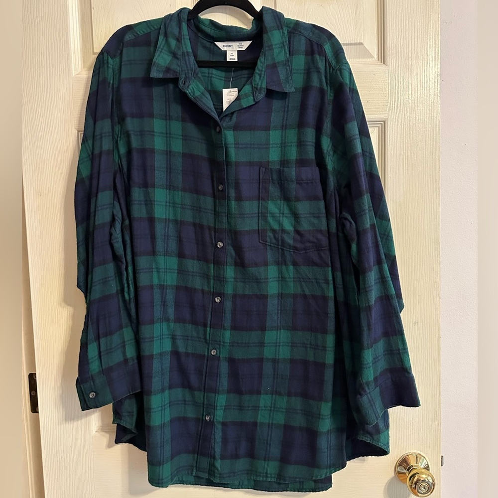 NWT Old Navy Plaid Flannel Shirt
